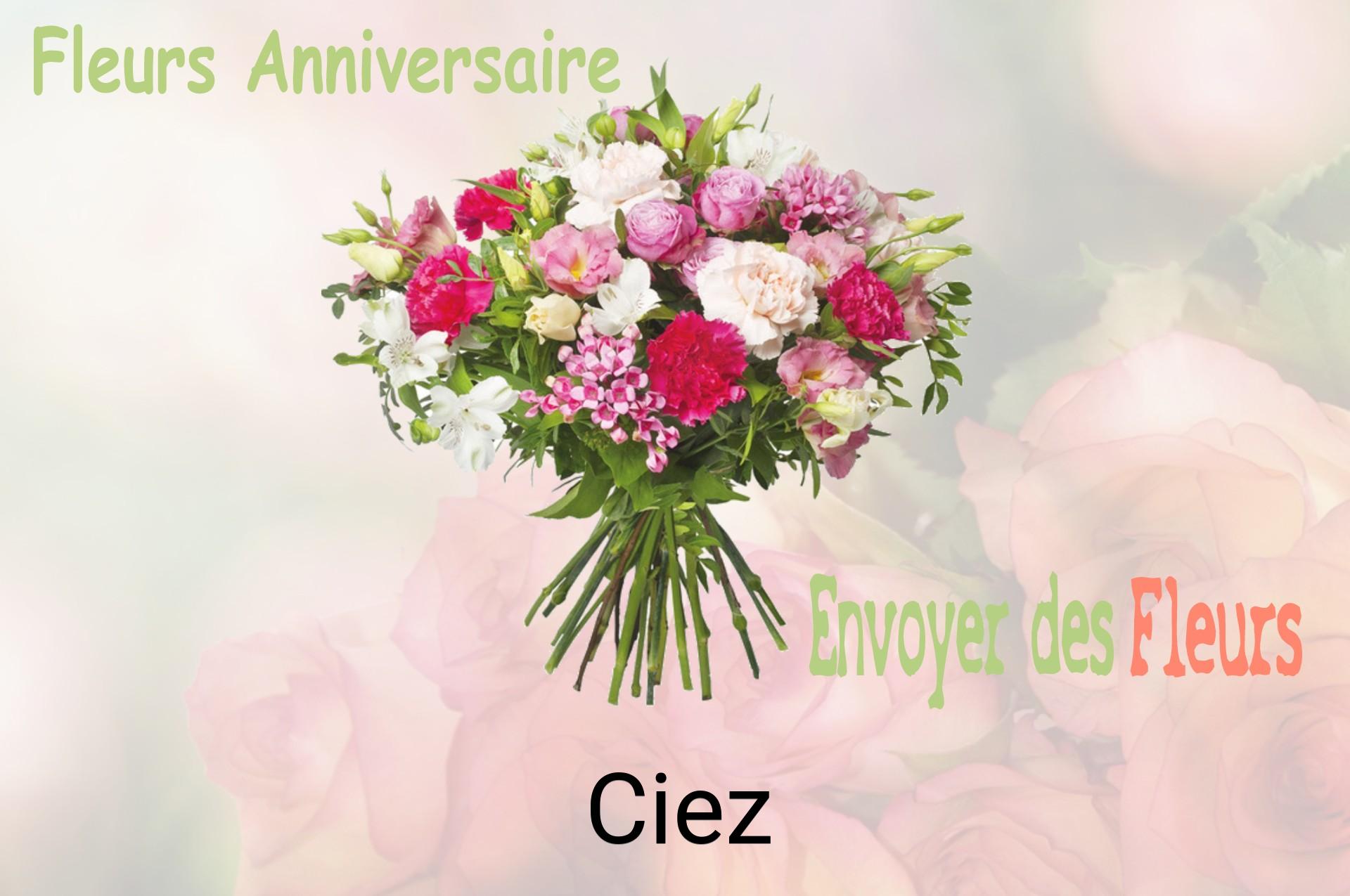 Bouquet de fleurs d’anniversaire livré à Ciez