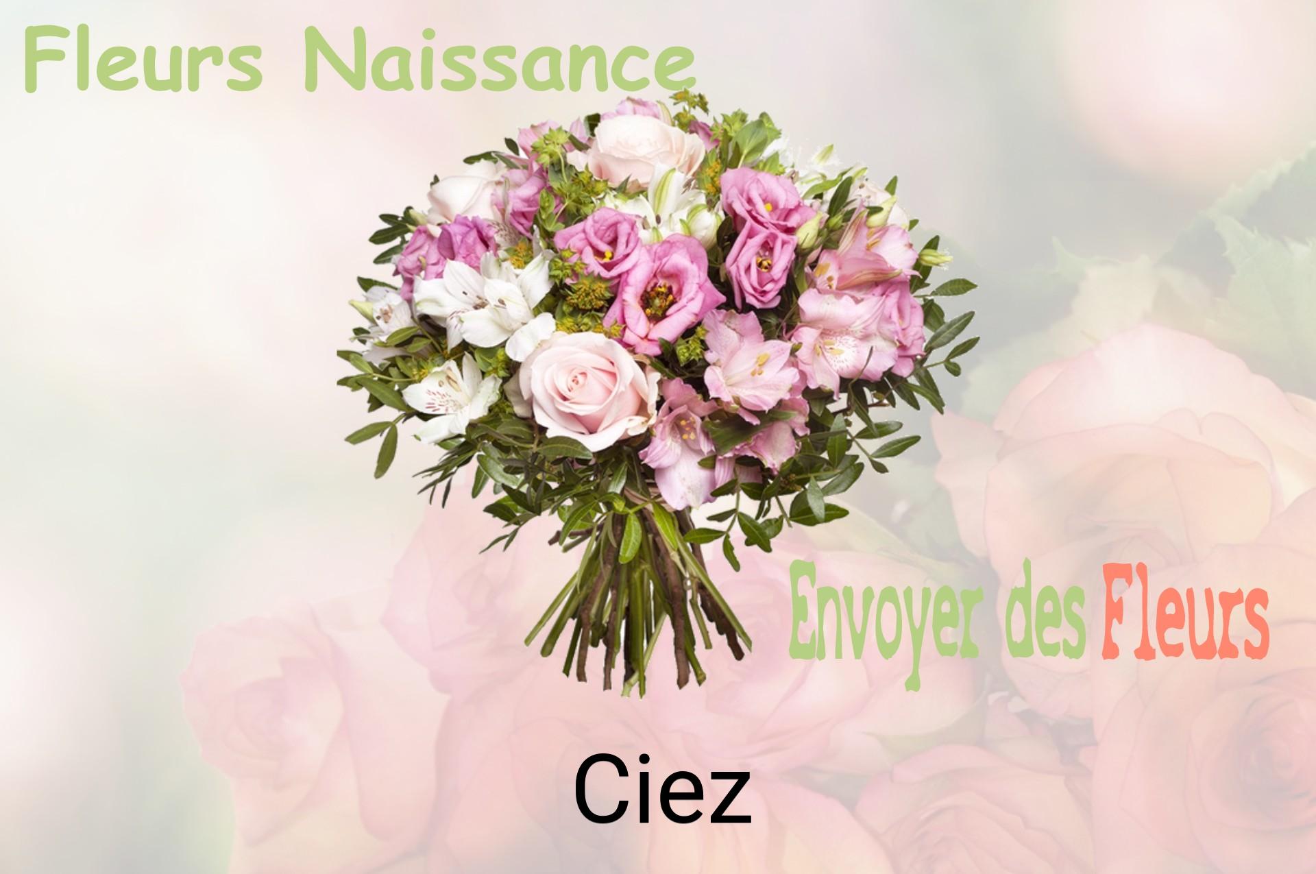 Bouquet de fleurs de naissance livré à Ciez